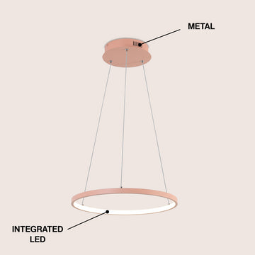 Brice Modern Contemporary Iron Integrated LED Pendant